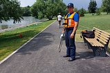 Спасатели развернули на Большом городском пруду мобильный пост