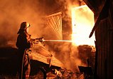 Ликвидация пожара в жилом доме в поселке Смирновка