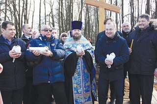 Строительство храма Благовещения Пресвятой Богородицы началось в деревне Благовещенке