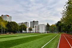 Футбольное поле в 9 микрорайоне готовится к открытию